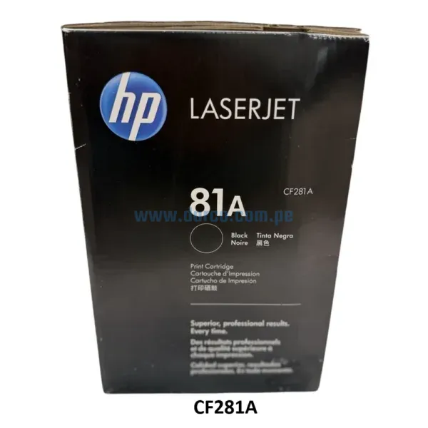 Toner Hp CF281A (81A) Negro Compatible Con Impresoras LaserJet Enterprise M604, M605, M606, MFP M630 Rendimiento 10.500 Páginas. Darco Center Sac.