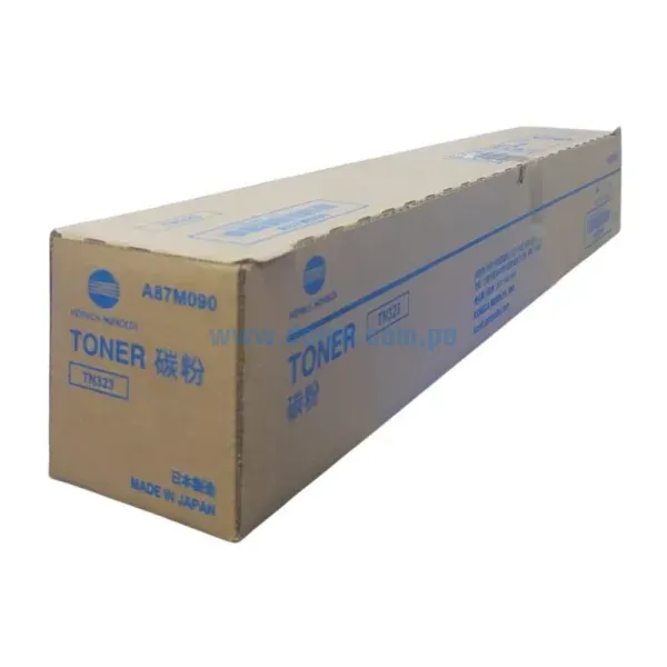 Toner Konica Minolta TN323 A87M090 Negro, Para Impresora Fotocopiadora Konica Minolta Bizhub 227, 287, 367, 7528, Rendimiento 23.000 Pag.