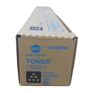Toner Konica Minolta TN-228K ACVH191 Negro, Para Impresora Fotocopiadora Konica Minolta Bizhub C226i, C266i, C386i Rendimiento 24K.