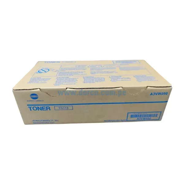 Toner Konica Minolta TN-118 A3VW090 Negro, Para Impresora Fotocopiadora Konica Minolta Bizhub 195, 206, 215, 226, Rendimiento 12.000 Pag.