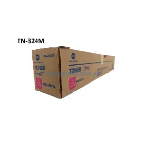 Toner Konica Minolta TN-324m A8DA39A Magenta, Para Impresora Fotocopiadora Konica Minolta Bizhub C368, C258, C308 Rendimiento 26K