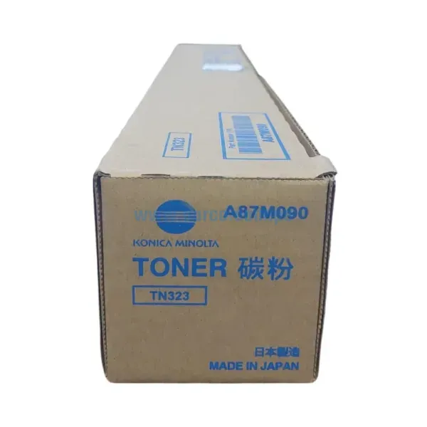 Toner Konica Minolta TN323 A87M090 Negro, Para Impresora Fotocopiadora Konica Minolta Bizhub 227, 287, 367, 7528, Rendimiento 23.000 Pag.