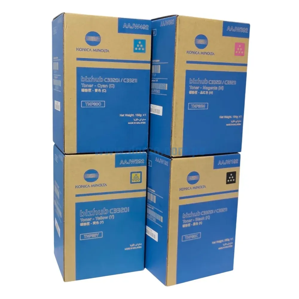 Kit De Toner Konica Minolta TNP80, Para Impresora Fotocopiadora Konica Minolta Bizhub C3320i, C3321i Envios a Nivel Nacional