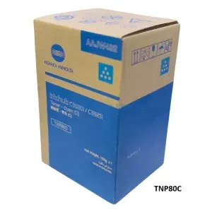 Toner Konica Minolta TNP80C AAJW492 Cyan, Para Impresora Fotocopiadora Konica Minolta Bizhub C3320i, C3321i Rendimiento 9.000 Paginas