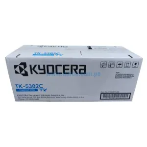 Toner Kyocera TK-5382C Cyan. Para Impresoras Kyocera For Ecosys MA4000cix, MA4000cifx, PA4000cx Rendimiento 10.000 Páginas.