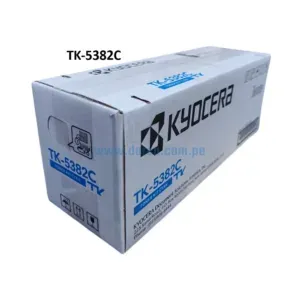 Toner Kyocera TK-5382C Cyan. Para Impresoras Kyocera For Ecosys MA4000cix, MA4000cifx, PA4000cx Rendimiento 10.000 Páginas.