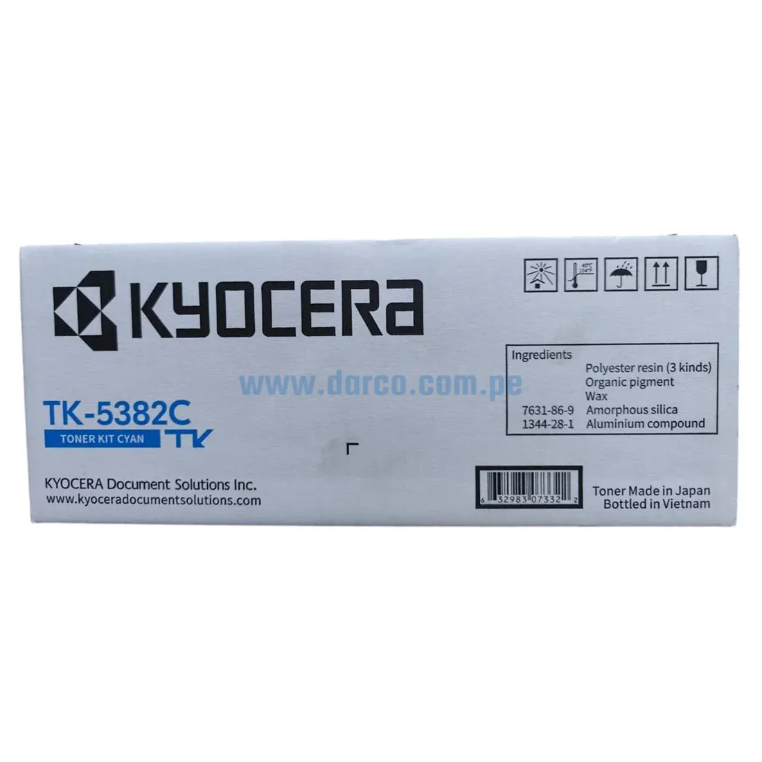 Toner Kyocera TK-5382C Cyan. Para Impresoras Kyocera For Ecosys MA4000cix, MA4000cifx, PA4000cx Rendimiento 10.000 Páginas.