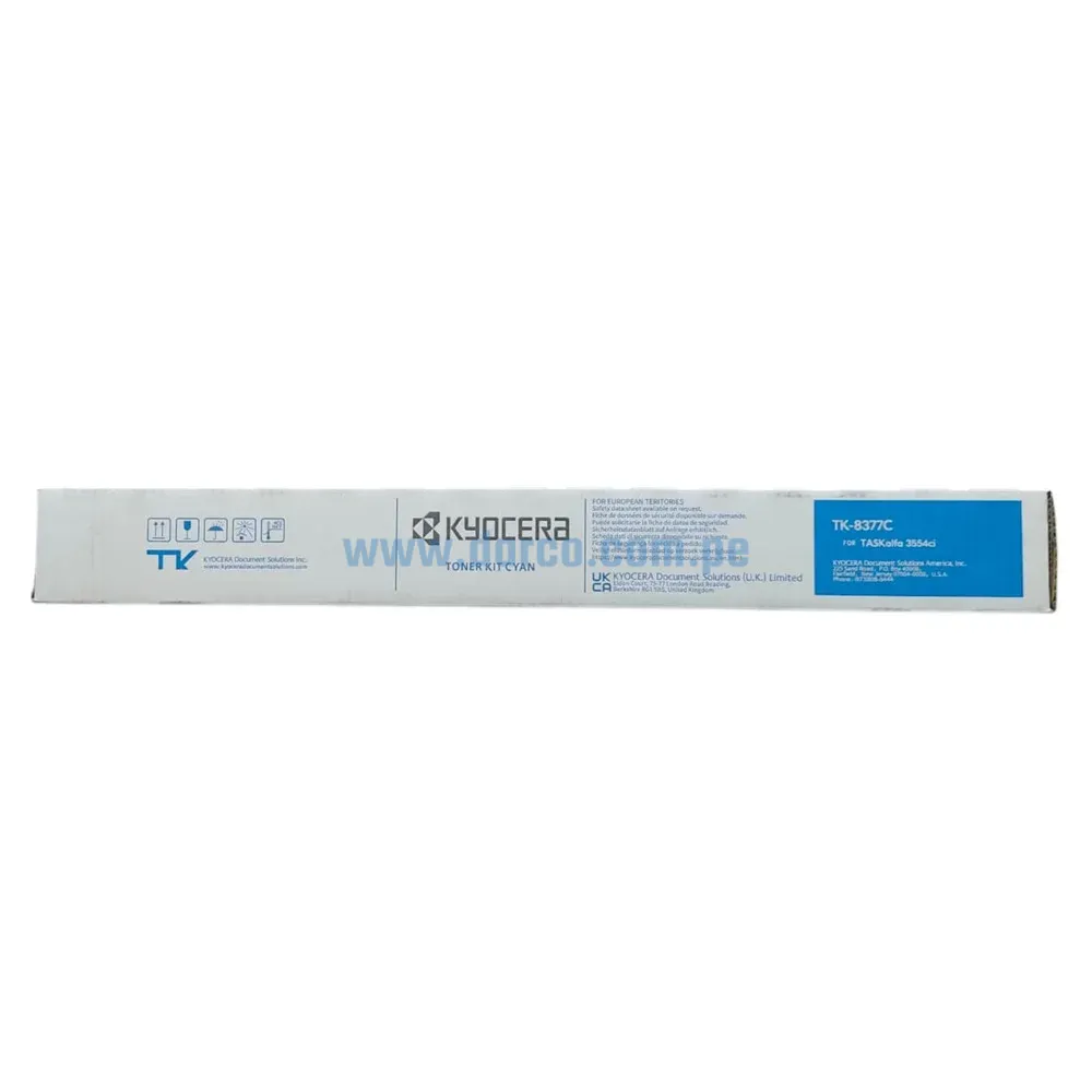 Toner Kyocera TK-8377C Cyan, Para Impresora Kyocera TASKalfa 3554ci, Con Rendimiento De 20.000 Páginas. Envios a Nivel Nacional
