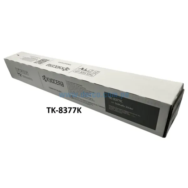 Toner Kyocera TK-8377K Negro, Para Impresora Kyocera TASKalfa 3554ci, Con Rendimiento De 30.000 Páginas. Envios a Nivel Nacional