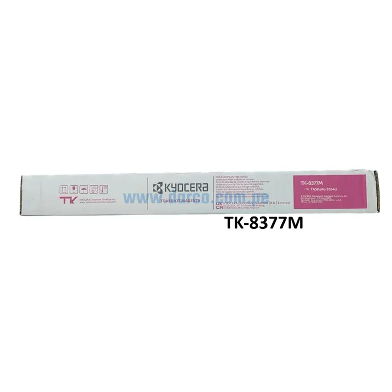 Toner Kyocera TK-8377M Magenta, Para Impresora Kyocera TASKalfa 3554ci, Con Rendimiento De 20.000 Páginas. Envios a Nivel Nacional