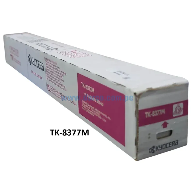 Toner Kyocera TK-8377M Magenta, Para Impresora Kyocera TASKalfa 3554ci, Con Rendimiento De 20.000 Páginas. Envios a Nivel Nacional