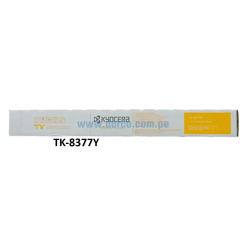 Toner Kyocera TK-8377Y Amarillo, Para Impresora Kyocera TASKalfa 3554ci, Con Rendimiento De 20.000 Páginas. Envios a Nivel Nacional
