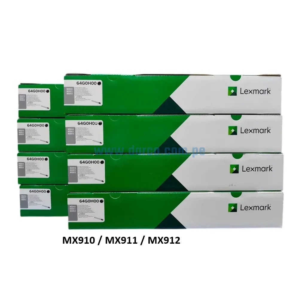 Cartucho De Toner Lexmark 64G0H00 Negro, Para impresoras Lexmark MX910 / MX911 / MX912 32,500 Paginas. Envíos a Nivel Nacional.