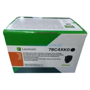 Cartucho De Toner Lexmark 78C4XK0 Negro, Para impresoras Lexmark CX622ade, CS421dn, CS521dn, CX625adhe, CX522ade, CS622de, CX421adn, 8.5k