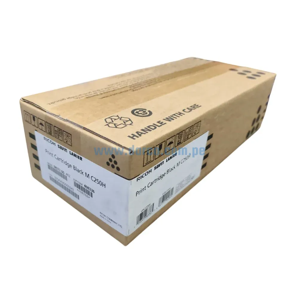 Toner Ricoh 408336 M C250H Para Impresoras Ricoh M C250FW, C250FWB, C251FW, P C301W, C311W Rendimineto De 6.900 Paginas