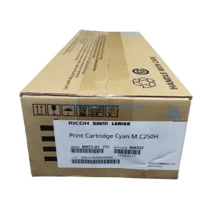 Toner Ricoh 408337 M C250H Cyan, Para Impresoras Ricoh M C250FW, C250FWB, C251FW, P C301W, C311W Rendimineto De 6,300 Paginas