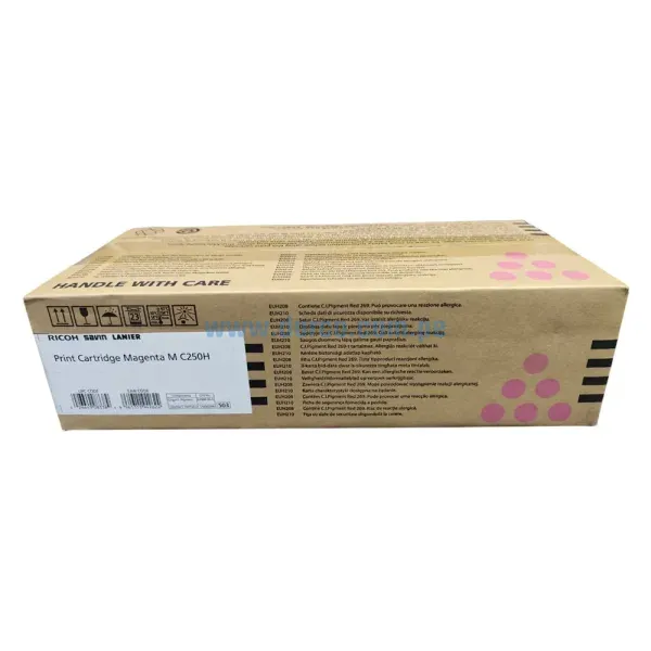 Toner Ricoh 408338 M C250H Magenta, Para Impresoras Ricoh M C250FW, C250FWB, C251FW, P C301W, C311W Rendimineto De 6,300 Paginas
