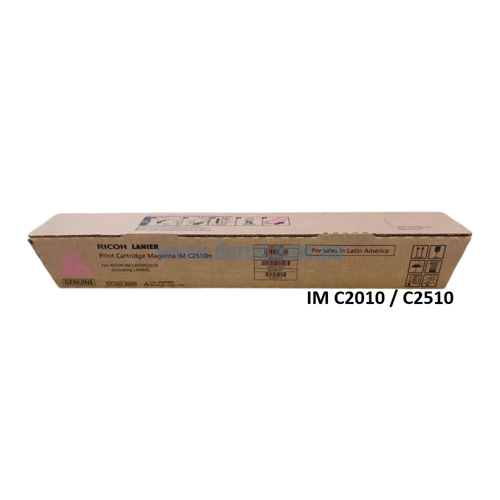 Toner Ricoh IM C2010 / C2510 (842593) Magenta, Para Impresoras Ricoh IM C2010, IM C2510 Rendimineto De 18.000 Paginas. Envios a Nivel Nacional