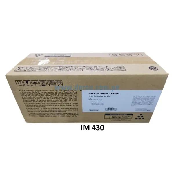Toner Ricoh IM 430 (419078) Negro, Para Impresoras Ricoh IM 430, IM 430F, P 502 Rendimiento De 6.000 Paginas. Envios a Nivel Nacional
