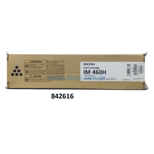 toner-ricoh-im-460h-842616-negro Toner Ricoh IM 460H (842616) Negro, Para Impresoras Ricoh Multifuncional IM 460H, IM 460F, IM 370F Rendimiento De 22.000 Paginas.