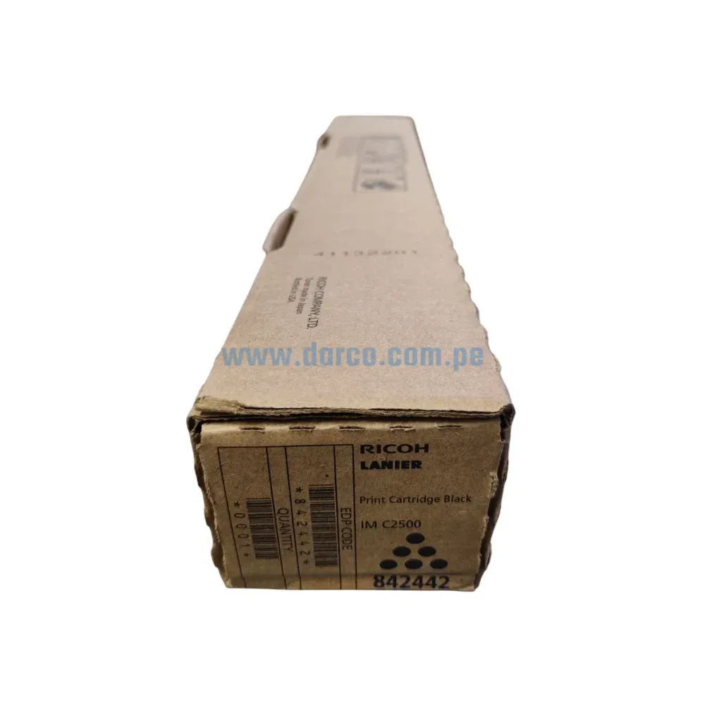 Toner Ricoh IM C2000 / C2500 (842442) Negro, Para Impresoras Ricoh IM C2000, IM C2500 Rendimineto De 16.500 Paginas. Envios a Nivel Nacional