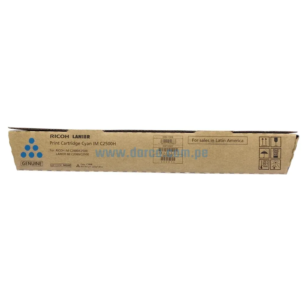 Toner Ricoh IM C2000 / C2500 (842445) Cyan, Para Impresoras Ricoh IM C2000, IM C2500 Rendimineto De 10.500 Paginas. Envios a Nivel Nacional