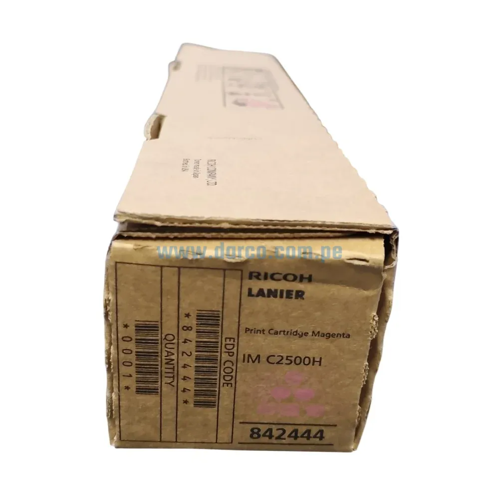 Toner Ricoh IM C2000 / C2500 (842444) Magenta, Para Impresoras Ricoh IM C2000, IM C2500 Rendimineto De 10.500 Paginas. Envios a Nivel Nacional