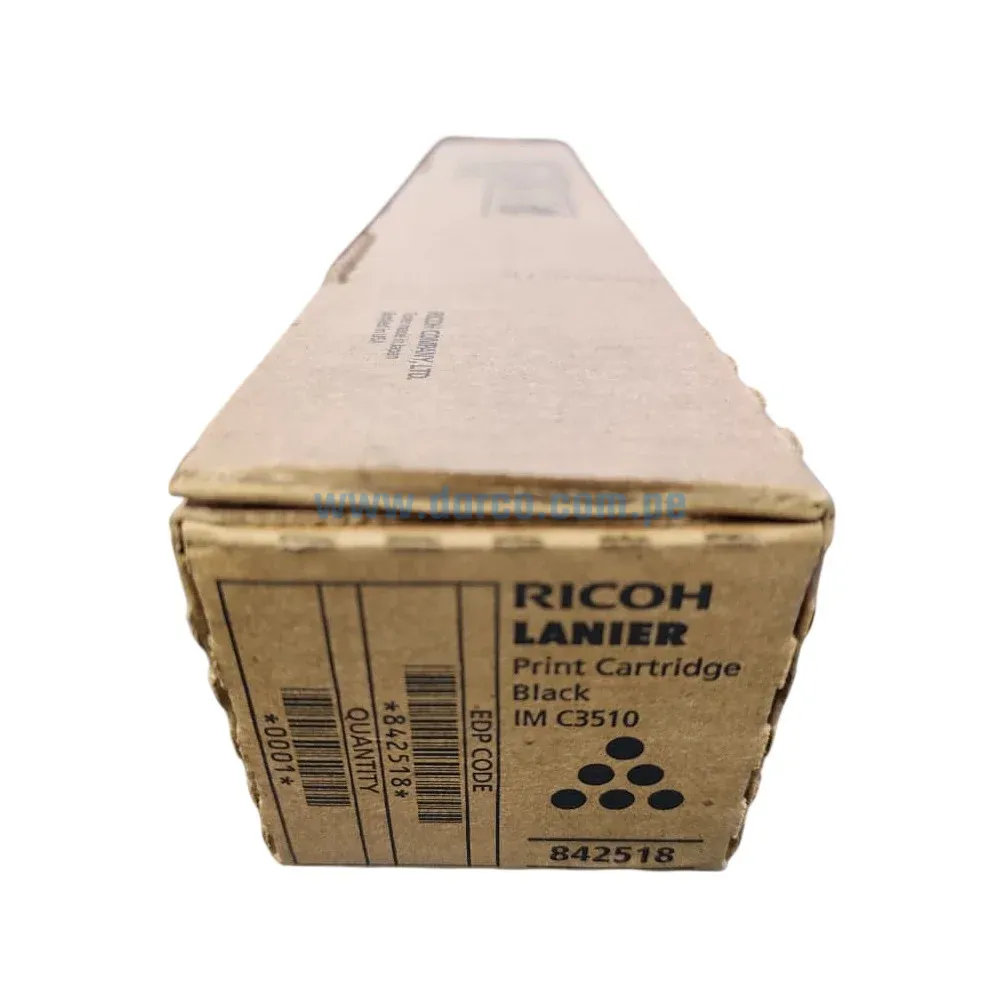 Toner Ricoh IM C3010 / IM C3510 (842518) Negro, Para Impresoras Ricoh IM C3010, IM C3510 Rendimineto De 40.000 Paginas. Envios a Nivel Nacional