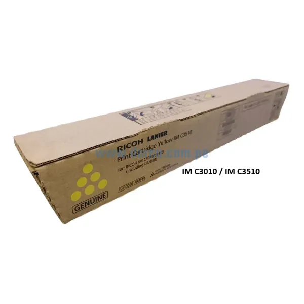 Toner Ricoh IM C3010 / IM C3510 (842519) Amarillo, Para Impresoras Ricoh IM C3010, IM C3510 Rendimineto De 28.000 Paginas. Envios a Nivel Nacional