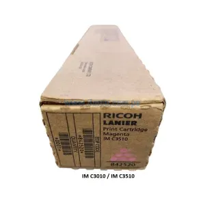 Toner Ricoh IM C3010 / IM C3510 (842520) Magenta, Para Impresoras Ricoh IM C3010, IM C3510 Rendimineto De 28.000 Paginas. Envios a Nivel Nacional