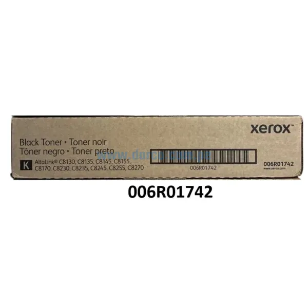 Cartucho De Toner Xerox 006R01742 Black, Para impresoras Xerox AltaLink C8130, C8135, C8145, C8155, C8170 Rendimiento 36,000 Páginas.