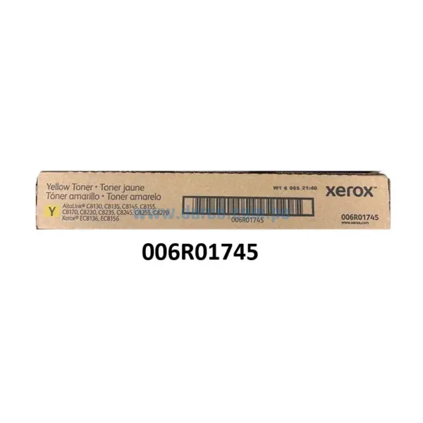 Cartucho De Toner Xerox 006R01745 Amarillo, Para impresoras Xerox AltaLink C8130, C8135, C8145, C8155, C8170 Rendimiento 21,000 Páginas.