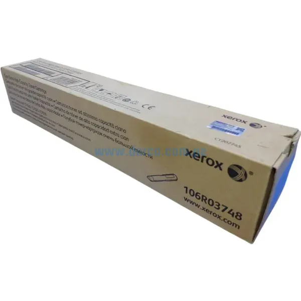 Toner xerox 106R03748 Cyan, Para impresoras Xerox VersaLink C7020 / C7025 / C7030, Rendimiento 16,500 Páginas. Envios A Nivel Nacional
