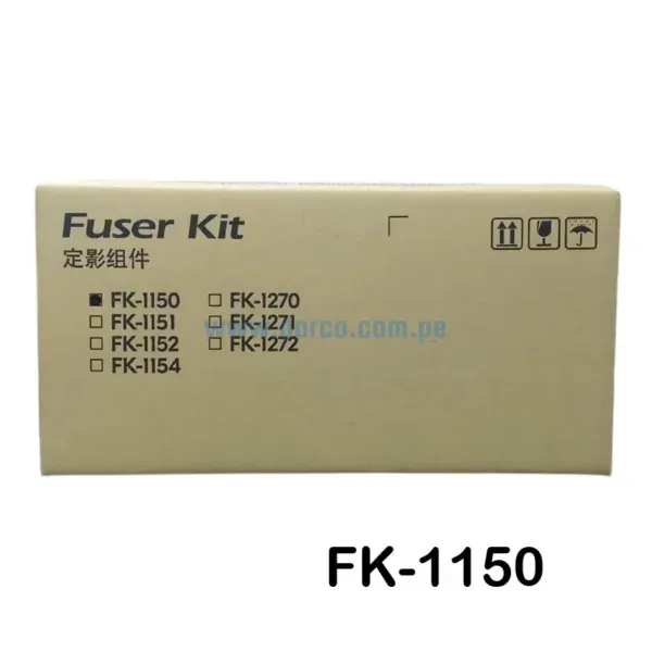 Unidad De Fusor Kyocera FK-1150, Para impresoras Kyocera M2040dn, M2540dw, M2640idw, Capacidad de impresion 100,000 Páginas.