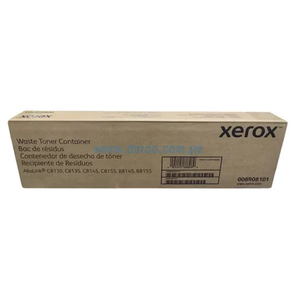 Waste Xerox 008R08101 Black, Para impresoras AltaLink C8130, C8135, C8145, C8155, B8145, B8155 Con Capacidad De 121,000 Paginas.